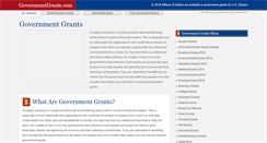 Desktop Screenshot of governmentgrants.com